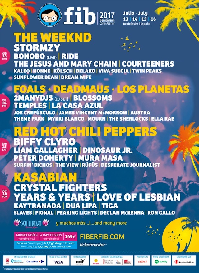 Nuevas confirmaciones del FIB 2017 para anunciar su cartel por días