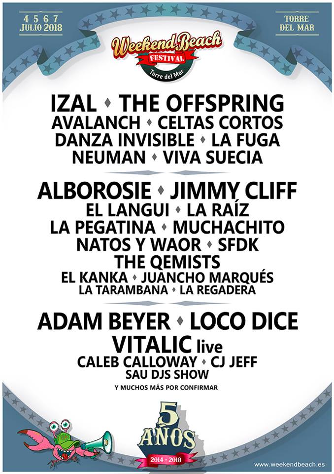 Weekend Beach Festival Torre del Mar cierra su cartel