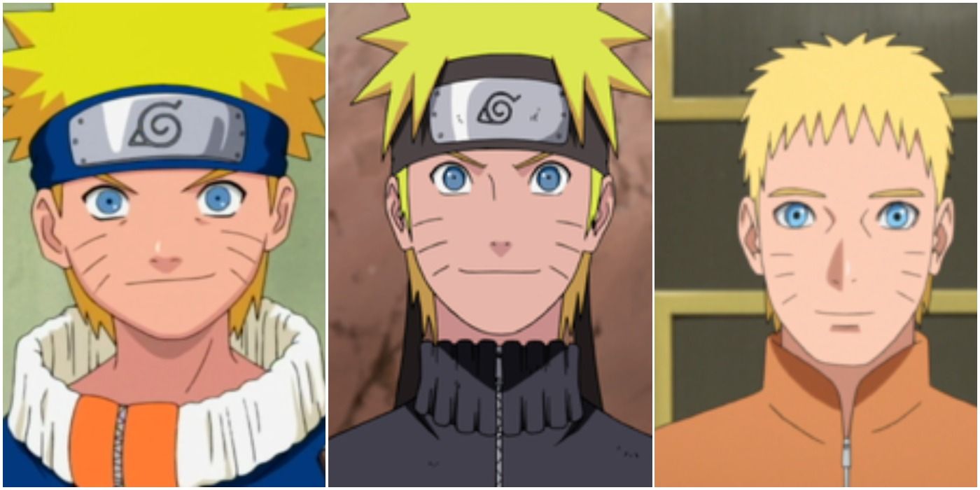 Naruto Cómo cambiaron los personajes principales a lo