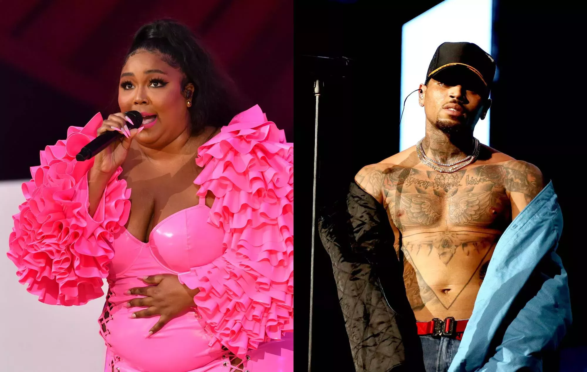 Lizzo criticada tras llamar a Chris Brown 