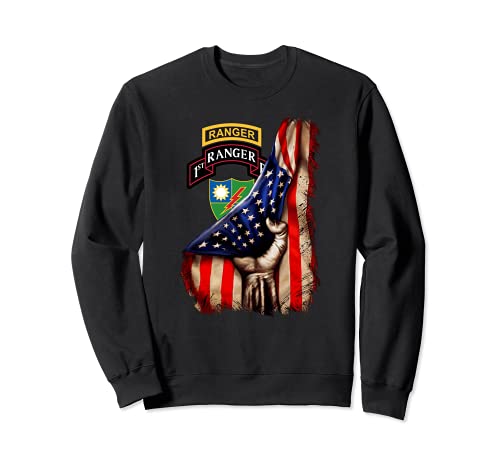 1st Ranger Battalion - American Flag Sudadera