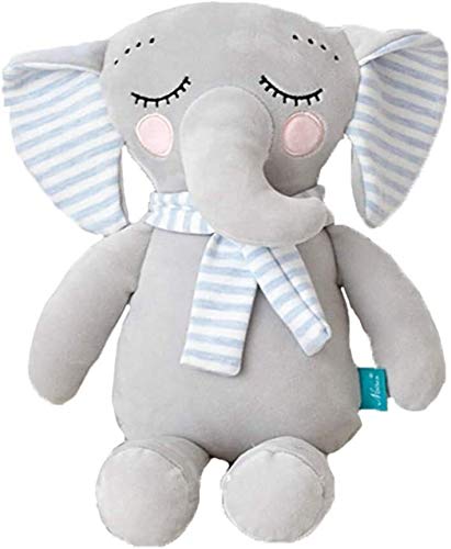 Aoyo Muñeca de la Felpa rellena Juega la Historieta de la Bufanda de la Almohadilla Animal bebé Pacify niños durmiendo Amortiguador Trasero (Color : Blue, Size : 40cm)