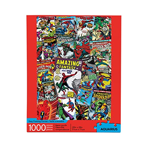 Aquarius 65349 Marvel Spider-Man Collage 1000 pc Puzzle, Multicolor