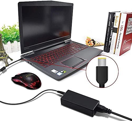 ATTNINE 20V 4,5A 90W Cargador de portátil para Lenovo ThinkPad Lenovo IdeaPad y más Cable Adaptador de Fuente de alimentación con Punta de Forma Rectangular (¡no USB-C!)