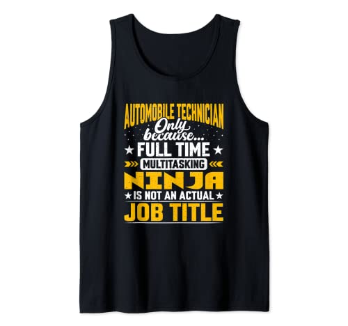 Automobile Technician Job Title - Automobile Technologist Camiseta sin Mangas