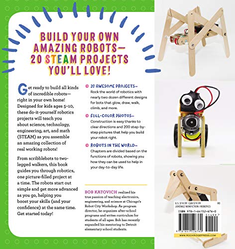 Awesome Robotics Projects for Kids: 20 Original Steam Robots and Circuits to Design and Build (Awesome Steam Activities for Kids)