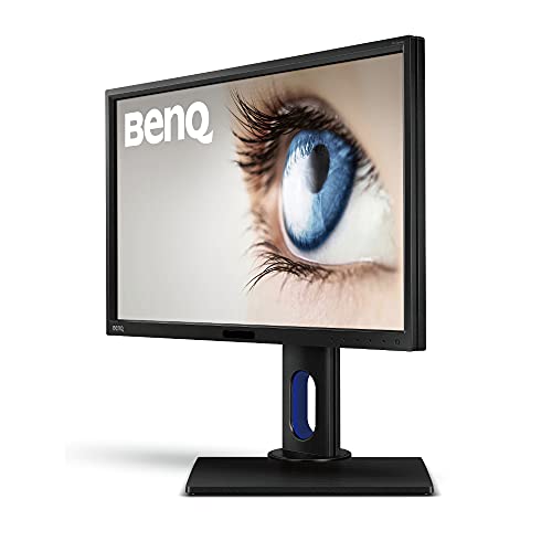 BenQ BL2420PT - Monitor para Diseñadores de 23.8" (2K QHD, 2560x1440, 100% sRGB, Rec. 709, IPS, modo CAD, Low Blue Light , Flicker-free, Altura y Rotación Ajustable), Color Negro