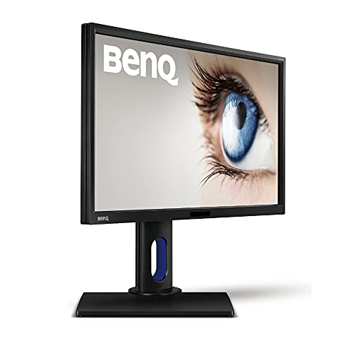 BenQ BL2420PT - Monitor para Diseñadores de 23.8" (2K QHD, 2560x1440, 100% sRGB, Rec. 709, IPS, modo CAD, Low Blue Light , Flicker-free, Altura y Rotación Ajustable), Color Negro