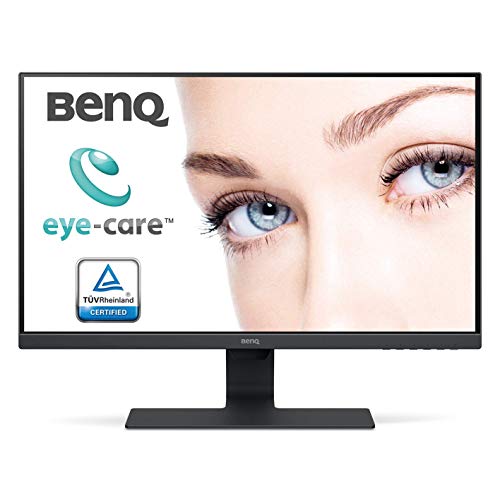 BenQ GW2780 - Monitor de 27" FullHD (1920x1080, 5ms, 60Hz, HDMI, IPS, DisplayPort, VGA, Altavoces, E2E, Eye-care, Sensor Brillo Inteligente, Flicker-free, Low Blue Light, antireflejos) - Color Negro