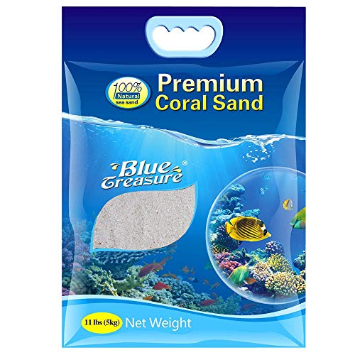 Blue Treasure - Sustrato para acuario (5 kg, arena coral, 0,5 a 2 mm)