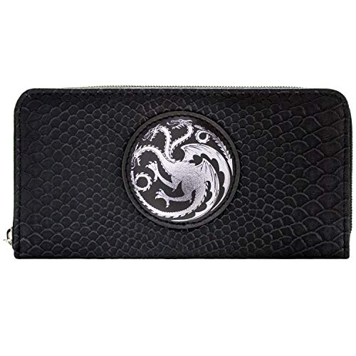 Cartera de Casa Targaryen Game of Thrones Fire and Blood Negro