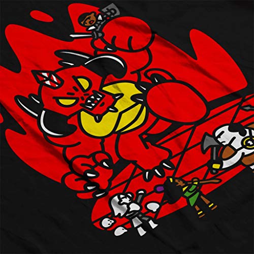 Cloud City 7 Chibis Battle Diablo Hellscape Men's T-Shirt