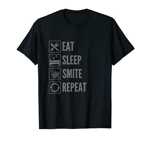 Comer, Dormir, Smite, Repetir - Divertido DnD Paladin Camiseta