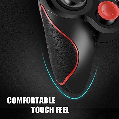 Controlador de Juego Inalámbrico Bluetooth Gamepad Wireless Gaming Controller Joypad Joystick Compatible con iOS/Android/PC/Computadora Portátil (Windows XP/7/8/10)/ Smart TV/TV Box/Tablet