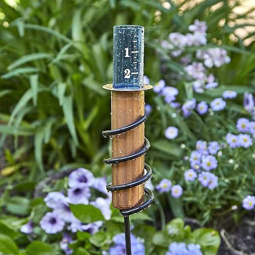 Copper Rain Gauge, World'S Coolest Copper Rain Gauge, Floating Decorative Rain Guage, for Garden Outdoor, for Lawn, Garden and Landscape (Copper Rain Gauge)