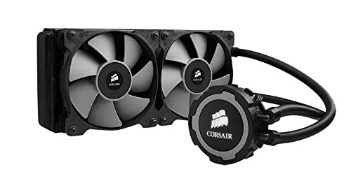 Corsair Hydro Series H105 - Sistema de Refrigeración Líquida (Radiador de 240 mm, dos SP120 PWM Ventilador, All-in-One Liquid CPU Cooler), Negro