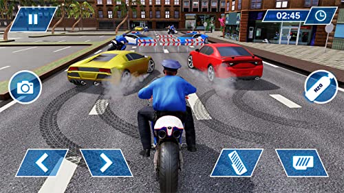 Crime Town Police Prisoners Bike Chase : Police Bike Driving Pro Parking Adventure Robber Car Chase Rush Simulator Best Free Game 2019