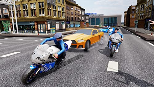 Crime Town Police Prisoners Bike Chase : Police Bike Driving Pro Parking Adventure Robber Car Chase Rush Simulator Best Free Game 2019