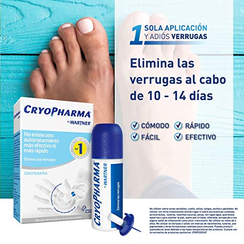 Cryopharma Tratamiento Anti Verrugas - Tratamiento para Quitar Verrugas Comunes y Plantares - Criogenización de verrugas - 50 ml