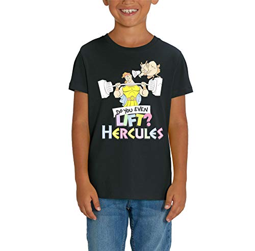 Disney's Hercules Do You Even Lift Children's Unisex Black T-Shirt