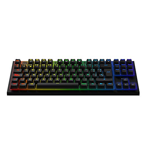 Energy Sistem Gaming Keyboard ESG K6 Mechanik (Teclado USB, Luces LED Efecto Rainbow, Teclado mecánico TKL)