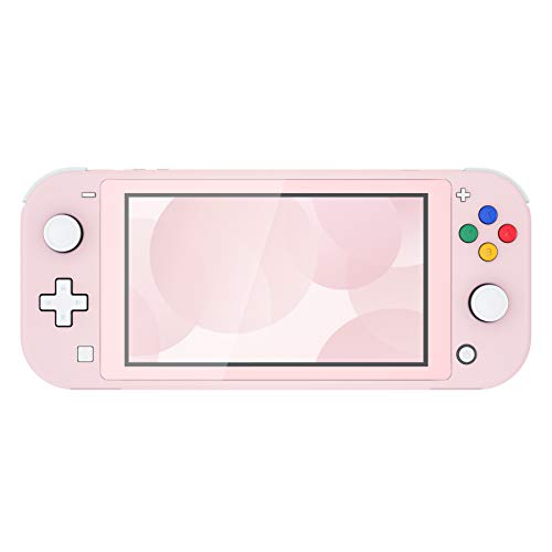 eXtremeRate Carcasa para Nintendo Switch Lite Protector Completo de NSL Mando Portátil Funda Personalizada Cubierta Suave al Tacto Case Shell con Protector de Pantalla para Switch Lite(Rosa)