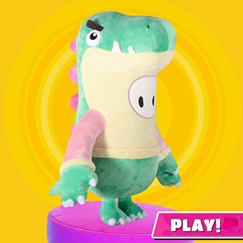 Fall Guys: Ultimate Knockout Plush Toys Figura de dibujos animados Muñecas Niños Peluche Animal Felpa Festival Llevar Regalos Niños Navidad Año Nuevo Lindos personajes 40 cm Pequeño dinosaurio verde