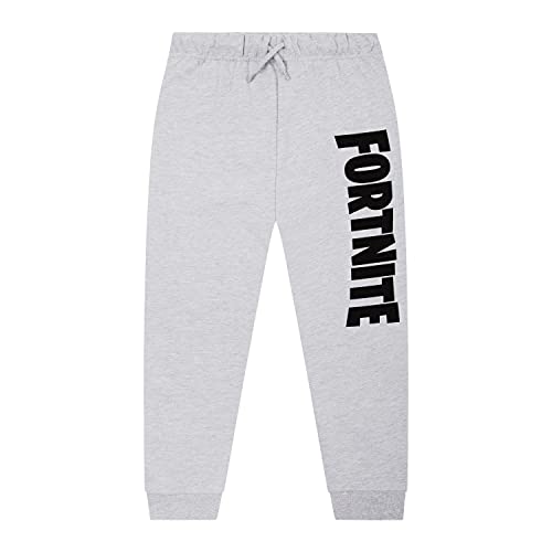 Fortnite Pantalon Chandal Niño, Pantalones de Deporte Niño Algodon 100%, Merchandising Oficial Regalos para Niños y Adolescentes 7-14 Años (Gris, 7/8 años)