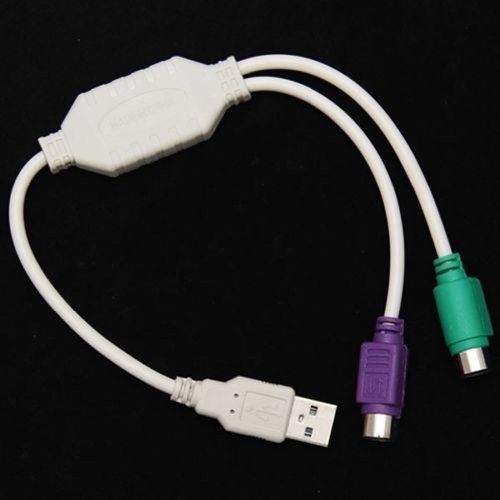 HeroNeo Cable convertidor adaptador USB macho a PS2 hembra para teclado