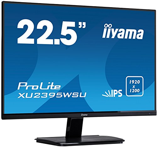 iiyama XU2395WSU-B1 Monitor IPS LED 57.15 cm, 22.5 pulgadas, WUXGA 16:10 (VGA, HDMI, DisplayPort, USB2.0, Ultra-Slim-Line), Negro Mate