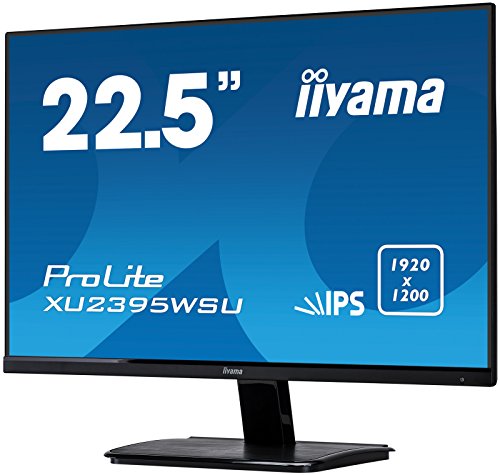 iiyama XU2395WSU-B1 Monitor IPS LED 57.15 cm, 22.5 pulgadas, WUXGA 16:10 (VGA, HDMI, DisplayPort, USB2.0, Ultra-Slim-Line), Negro Mate