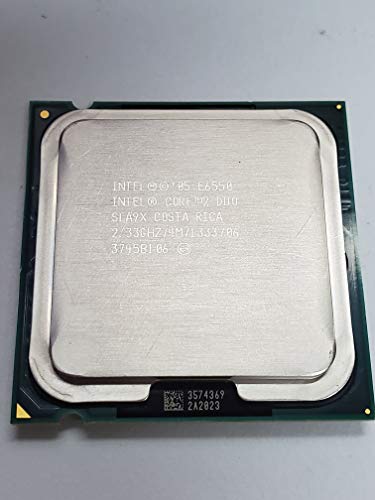 Intel E6550 - Procesador (Intel® Core™2 Duo, 2,33 GHz, LGA 775 (Socket T), 65 NM, 1333 MHz, Intel Core 2 Duo E6000 Series)