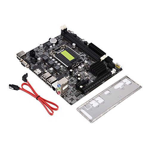 Kafuty-1 Placa Base Intel H61 LGA 1155 para Placa Base LGA 1155 DDR3 16 GB, Soporte 4 USB 2.0 / HDMI/VGA/MicroATX