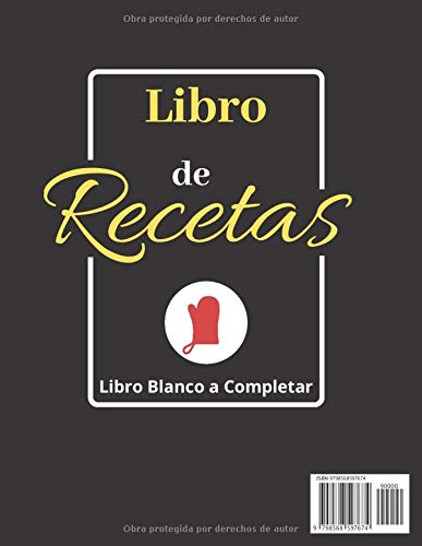 La Cocina es la base de la felicidad: Libro Blanco a completar: Mis recetas favoritas | Libro de Recetas en Blanco | Mis Recetas Favoritas | Libro de ... crear tus propios platos cuadernos receta