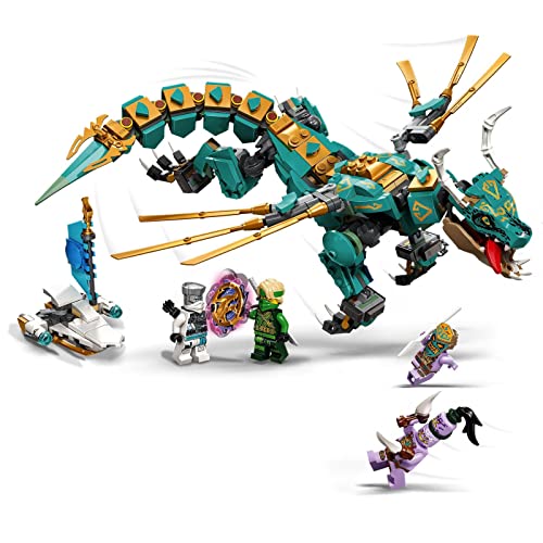 LEGO 71746 Ninjago Dragón de la Jungla, Juguete de construcción con Mini Figuras de Ninja Lloyd y Zane para Niños de +8 años