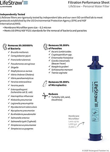 LifeStraw - Filtro personal de agua, Azul, 1 unidad