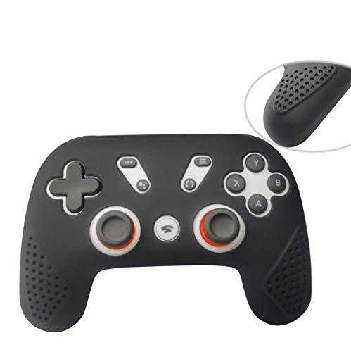 Linghuang Funda de Silicona Gamepad Cubierta Protectora para Google Stadia Premiere Edition Controlador Inalámbrico (Blanco)