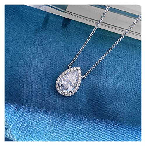 LLLMN Djmax 100% 925 Sterling Silver Sparking High Carbon Diamond Drop Pendant Dorado Blanco Joyería de Boda Regalo