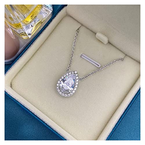 LLLMN Djmax 100% 925 Sterling Silver Sparking High Carbon Diamond Drop Pendant Dorado Blanco Joyería de Boda Regalo