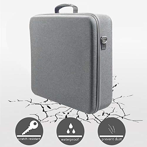 LUONE EVA Funda de Transporte para PS5, Bolsa Almacenamiento de Host Viaje portátil Viajes a Prueba de Golpes a Prueba Agua para PlayStation5 Bolsa de Almacenamiento de Accesorios de Host,Gris