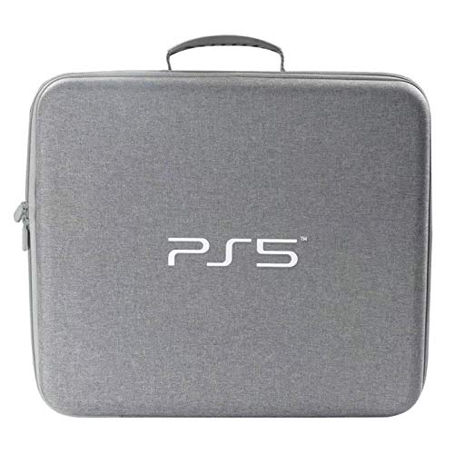 LUONE EVA Funda de Transporte para PS5, Bolsa Almacenamiento de Host Viaje portátil Viajes a Prueba de Golpes a Prueba Agua para PlayStation5 Bolsa de Almacenamiento de Accesorios de Host,Gris