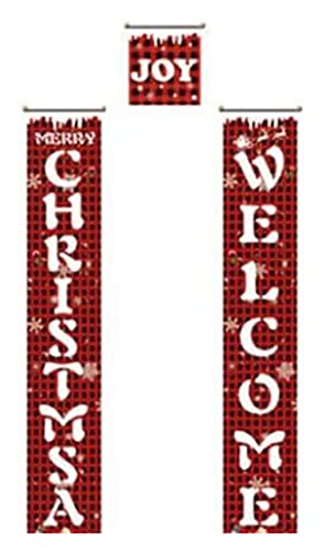 Navidad Banner Marco Puerta Decorativa Puerta Bandera Año Nuevo Al Aire Libre Interior Decoración Navideña Decoraciones Colgantes Banner Signos Colgando Banderas Banners Casa Patio De Pared Puertas Na