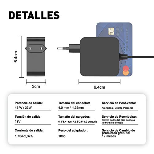 NEUE DAWN 19V 45W Adaptador Cargador Portátil para ASUS VivoBook 14 15 S14 S15 X540L X540U X540S X541 X553M X556UA X200CA F553M F541U F540L Zenbook UX430U UX410UA UX305U UX303L UX31A UX21A ADP-45BW C