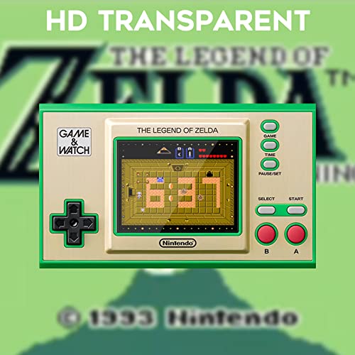 NEWZEROL 4 Pieza Protector de Pantalla Compatible para Game & Watch (The Legend of Zelda) (Super Mario Bros), 9 Durezas Alta Definición Protector de Pantalla de Vidrio Templado Antiarañazos