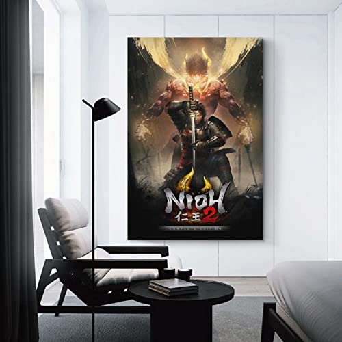 Nioh 2 The Complete Edition - Póster de lienzo y arte de pared (20 x 30 cm)