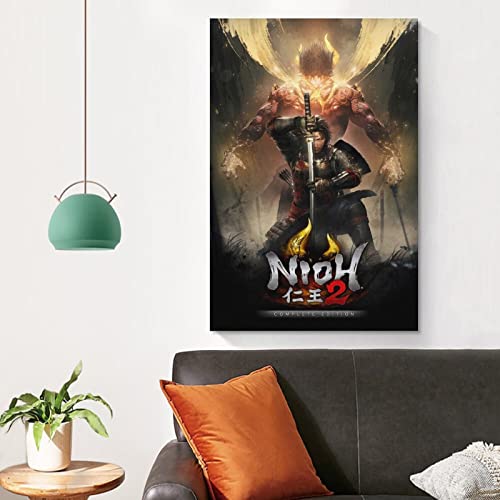 Nioh 2 The Complete Edition - Póster de lienzo y arte de pared (20 x 30 cm)