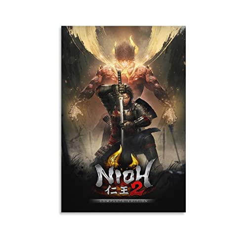 Nioh 2 The Complete Edition - Póster de lienzo y arte de pared (20 x 30 cm)