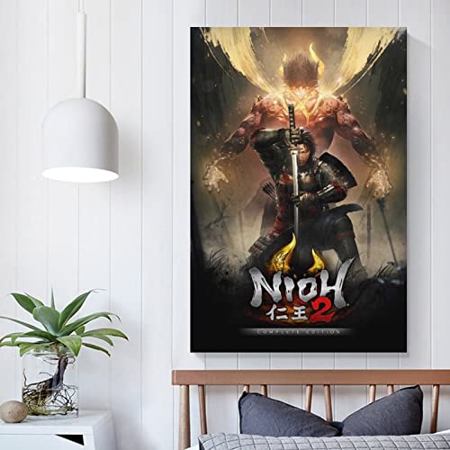 Nioh 2 The Complete Edition - Póster de lienzo y arte de pared (20 x 30 cm)