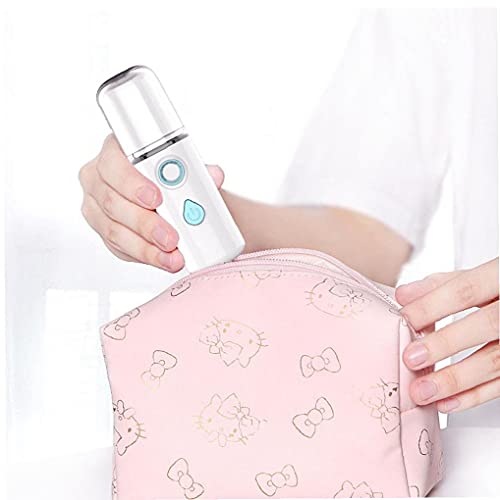 nJiaMe Nano Facial brumisateur Steamer Cool Pulvérisateur beauté Facial Steamer hydratant hydratante pour soins de la Peau USB Rechargeable Blanc 1pc