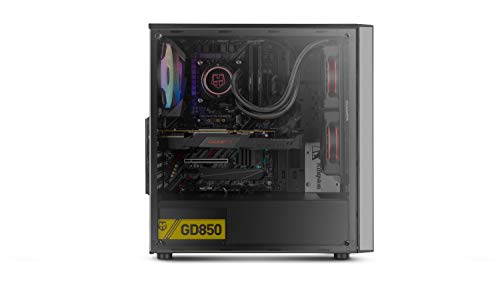 Nox Infinity Omega -NXINFTYOMEGA- Semitorre ARGB ATX - Micro ATX-ITX, ventilador ARGB 120mm incluido, USB 2.0 - 3.0 - Audio hub, espacio para hasta 4 ventiladores, panel lateral acrílico, color negro